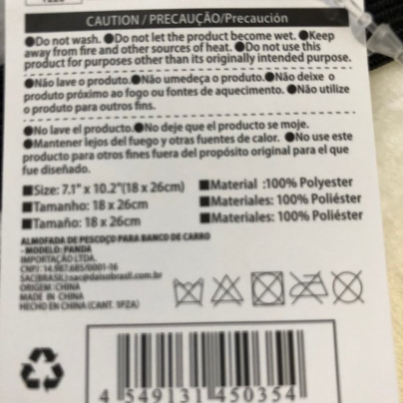 NWT Panda Neck PIllows for Car Headrest - Picture 3 of 3